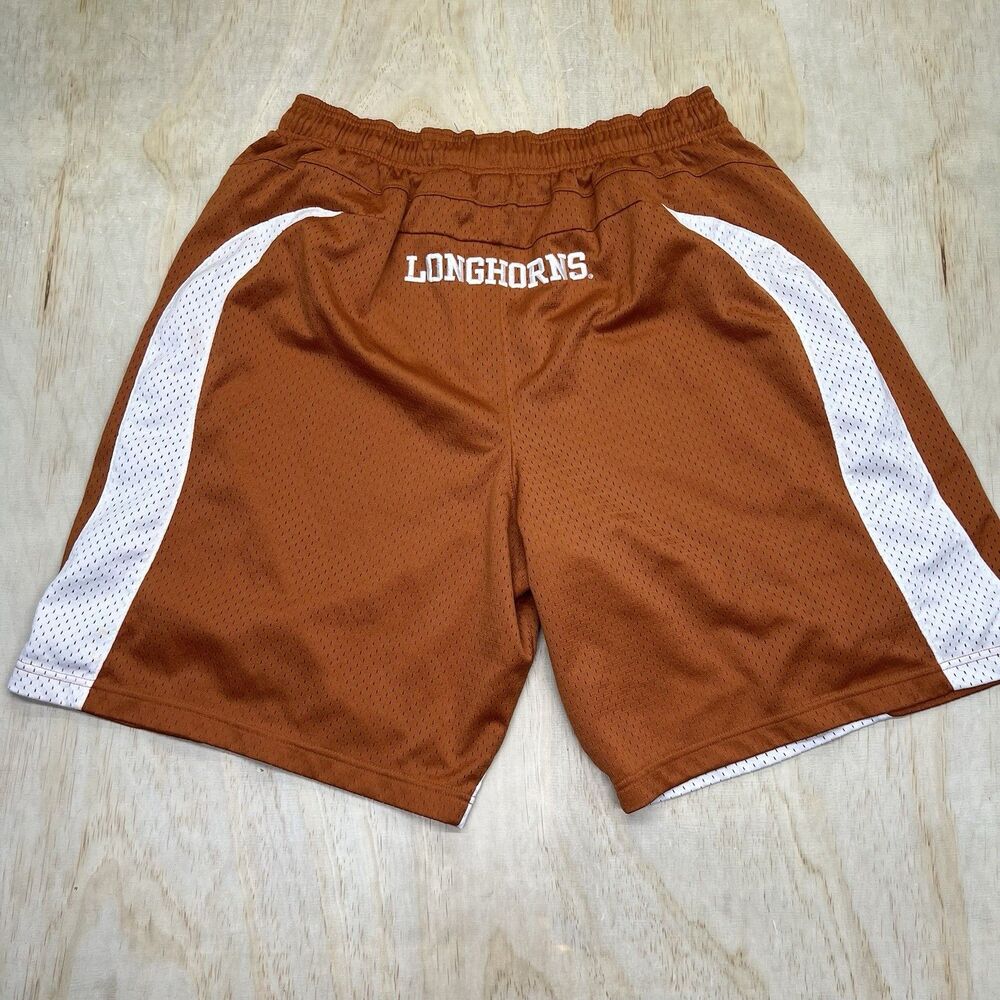 USED LG Texas Longhorns Nike Baggy Basketball Shorts Burnt Orange No Pockets